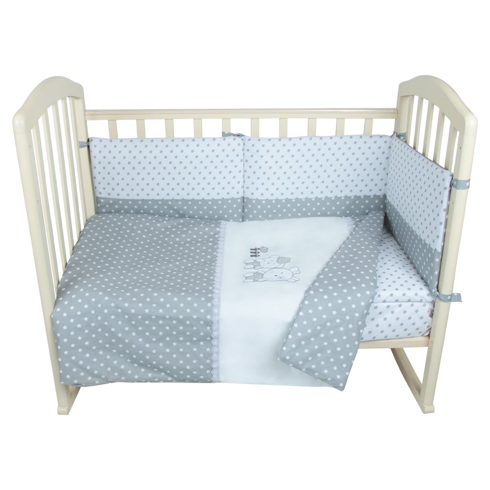 Комплект в кроватку 6 предм. Альма-Няня Барашек