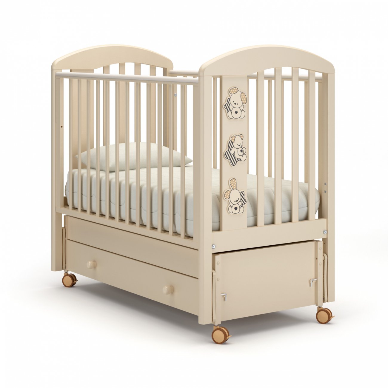 Детская кровать Гандылян Макс с продольным маятником