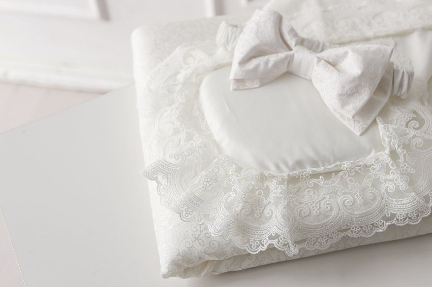 Уголок с кружевом для пледа (с жёстким вкладышем) Lappetti