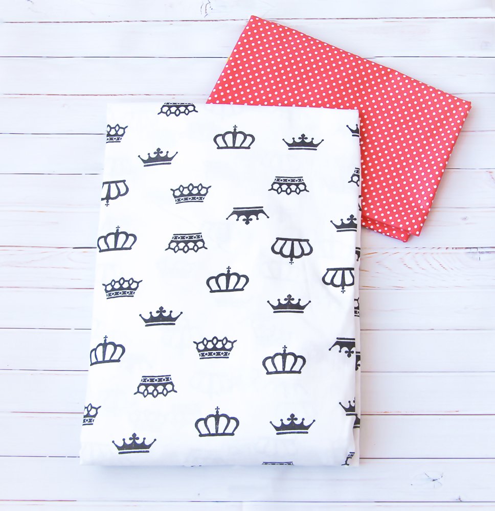 Комплект постельного белья 3 предм. бязь "Корона" (малиновый)