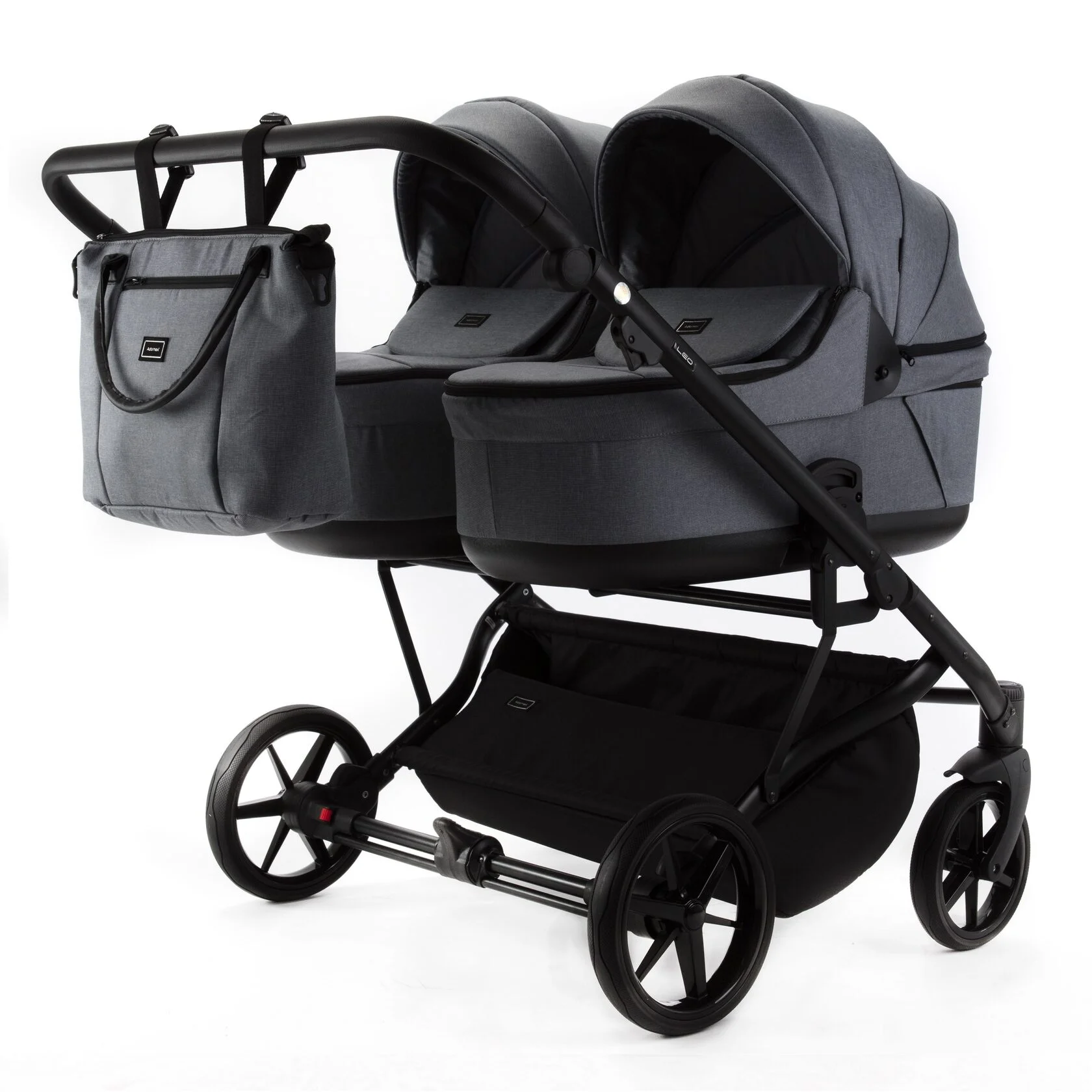 Детская коляска для двойни Adamex Leo Duo 2 В 1