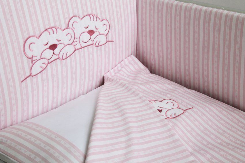 Комплект Lappetti в кроватку 6 предм. "Тигрята"