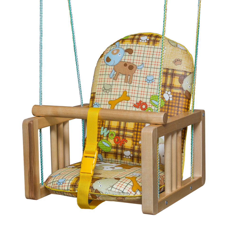 Качели подвесные с мягким сиденьем ГНОМ NEW