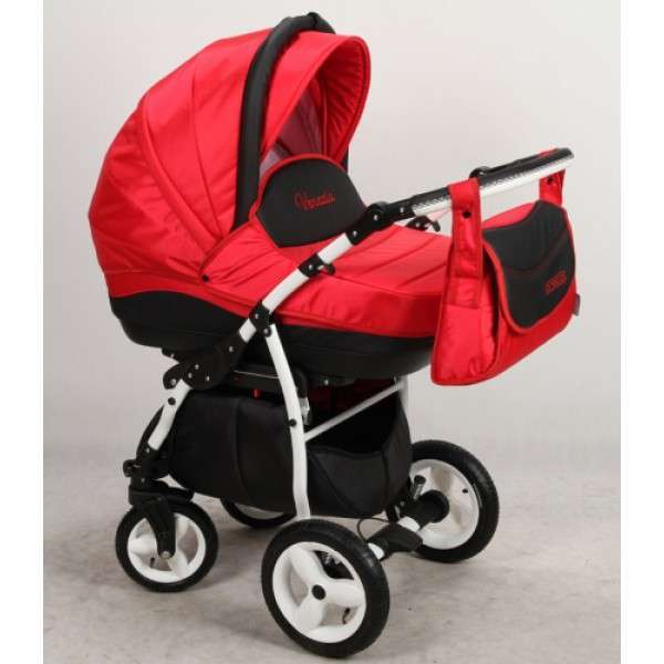 Коляска Aneco Venezia (кожа) 2 в 1,