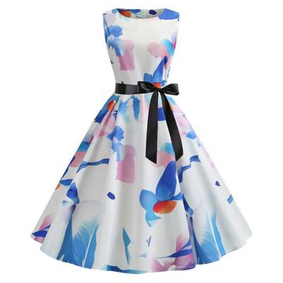 Платье с цветами S