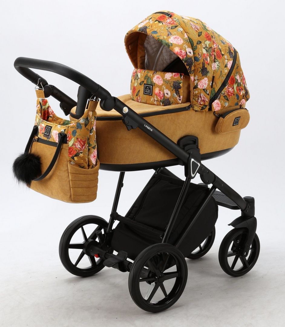 Детская коляска Adamex Porto Flowers 3 в 1