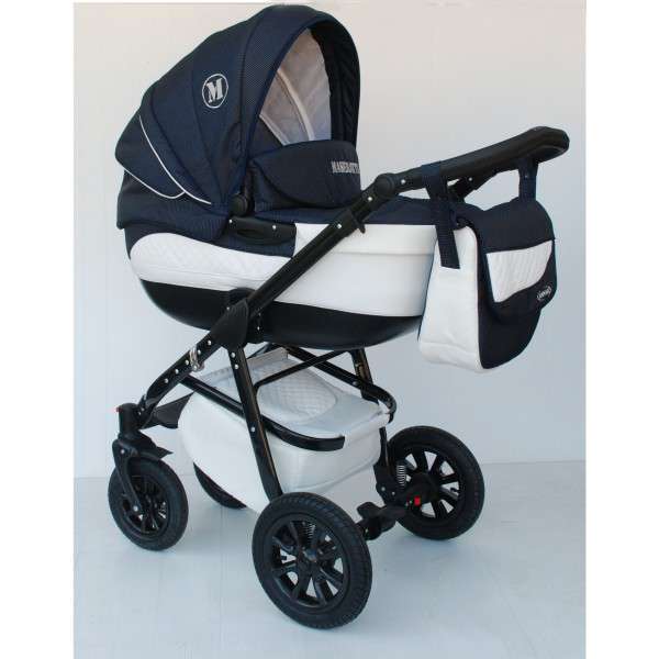 Детская коляска Tutic Maseratti 2 в 1 ( Ткань + кожа)