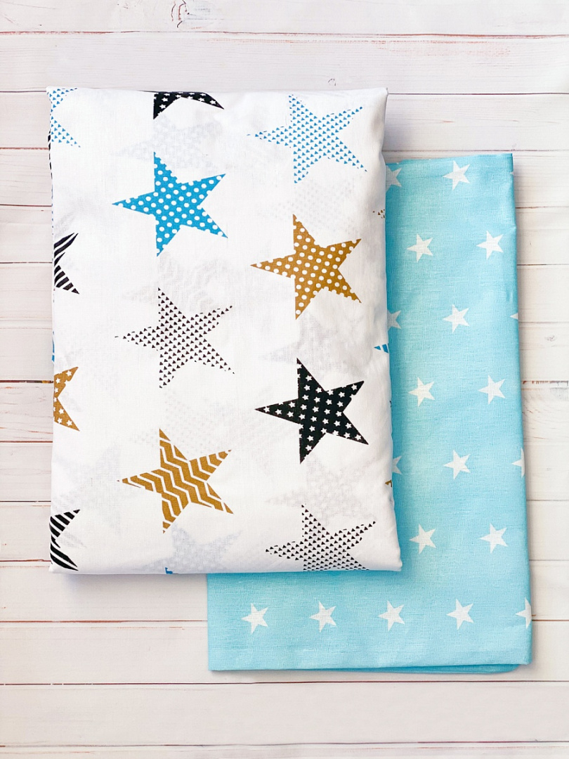 Комплект постельного белья 3 предм. бязь "Звездный"