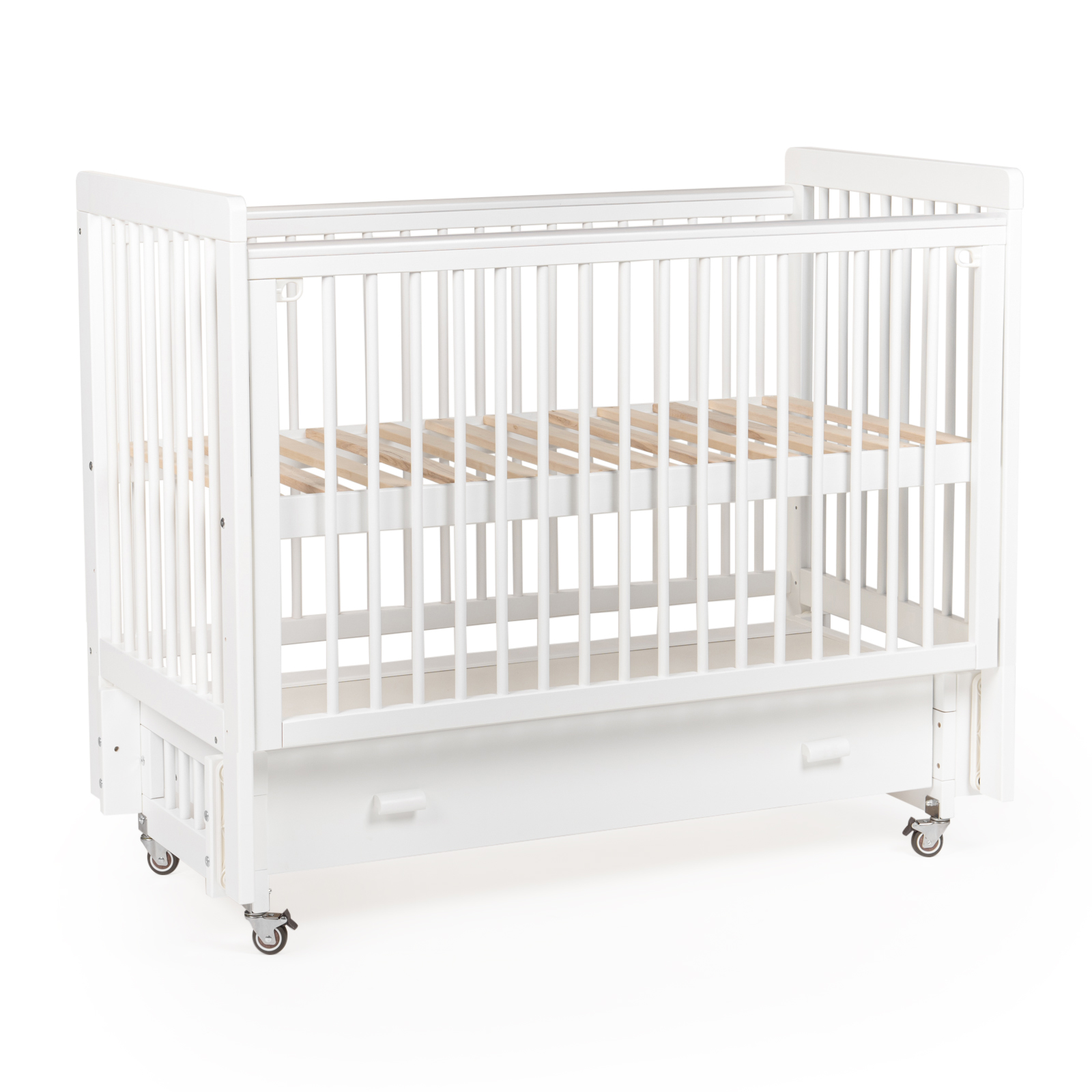 Детская кроватка Tutis Nature (с маятником и ящиком)