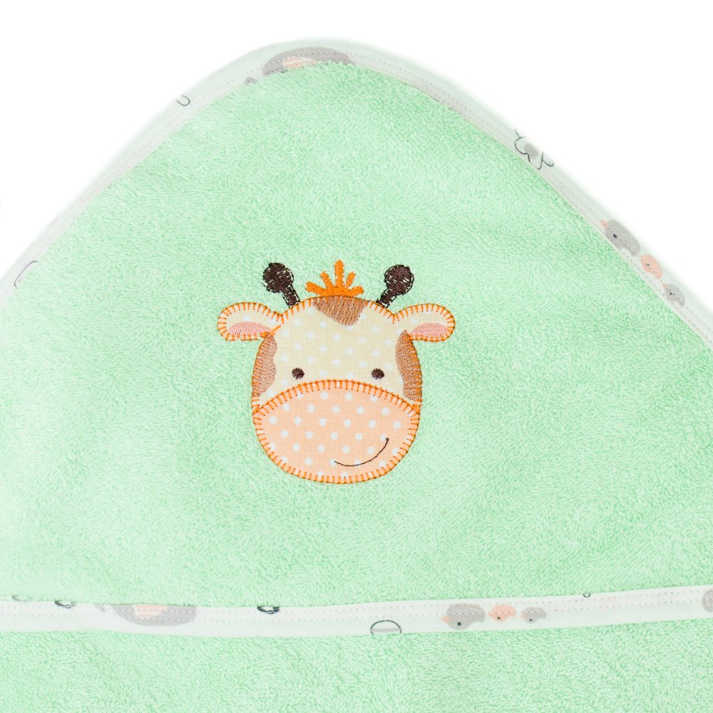 Полотенце с уголком махровое 105х105 ЗВЕРЯТА