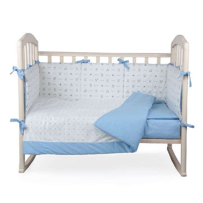 Комплект в кроватку 6 предм. ПЛЮШЕВОЕ ОБЛАКО