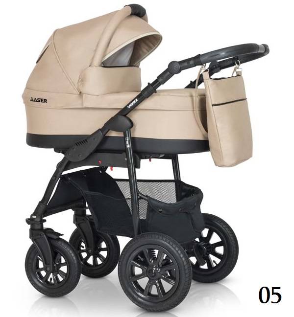 Детская коляска VERDI Laser Black 3 в 1