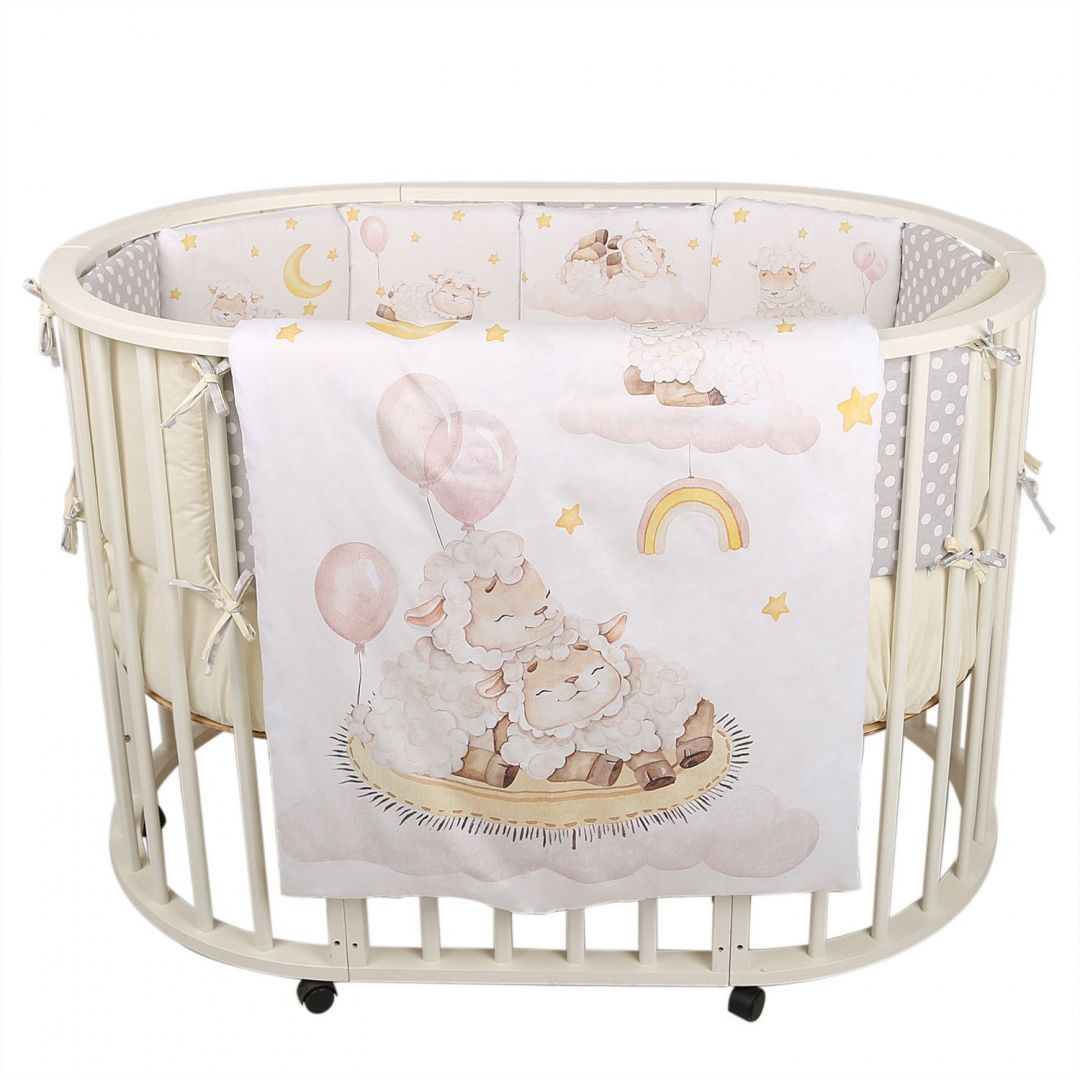 Комплект в кроватку 6 предметов Альма-няня ДОБРОЙ НОЧИ