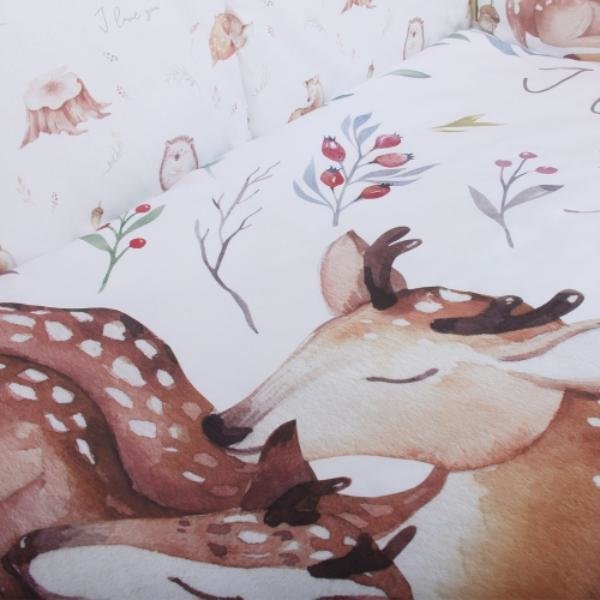 Комплект в кроватку 6 предметов ЛЕС ЧУДЕС