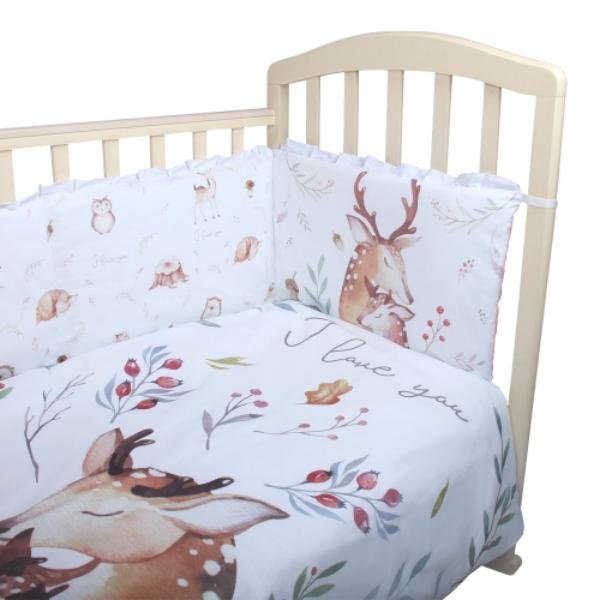 Комплект в кроватку 6 предметов ЛЕС ЧУДЕС
