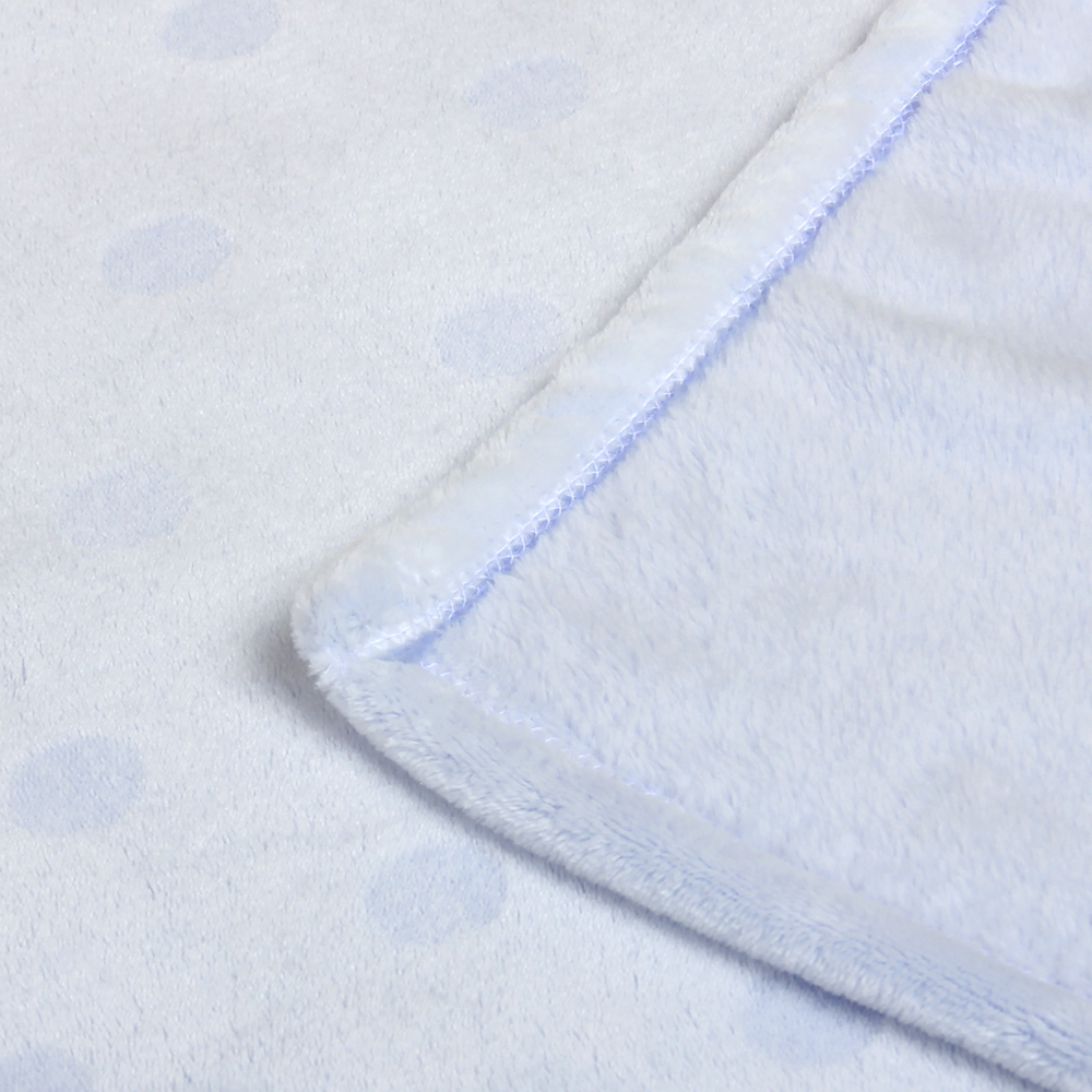 Плед-покрывало, MICRO VELUR 2-стороннее, 75х100 см, ГОРОХ