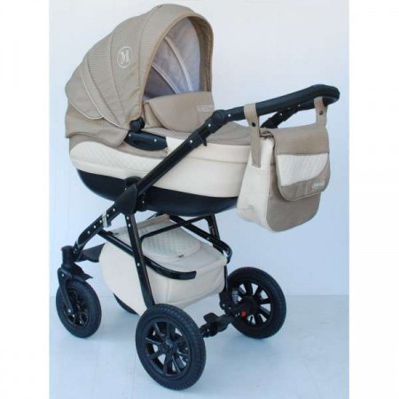 Детская коляска Tutic Maseratti 2 в 1 ( Ткань + кожа)