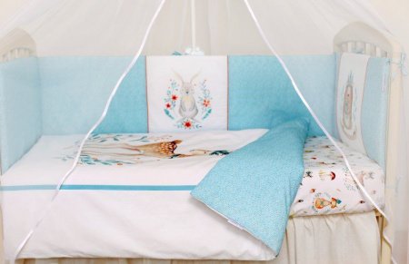 Комплект Lappetti в кроватку 6 предм. "Волшебный лес"