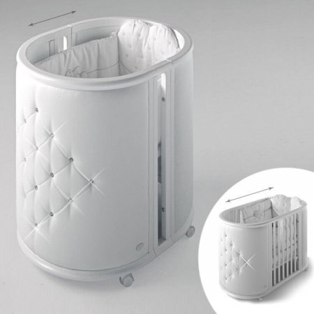 Кровать детская колыбель 125x65 Bambolina Perla