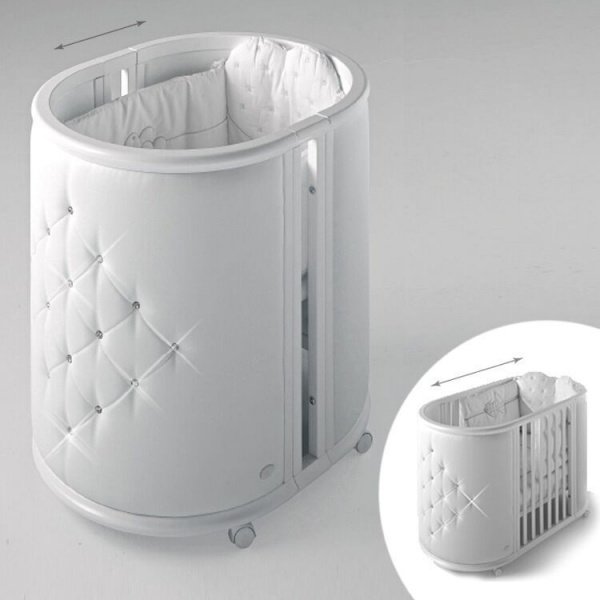 Кровать детская колыбель 125x65 Bambolina Perla