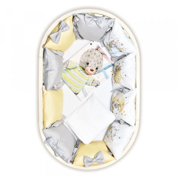 Комплект в кроватку 6 предметов ЛУННЫЙ ЗАЙКА