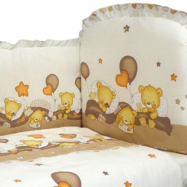 Комплект в кроватку 6 предм. МИШУТКИ