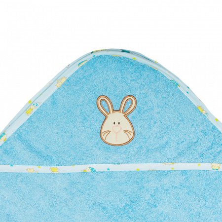 Полотенце с уголком махровое 105х105 ЗВЕРЯТА