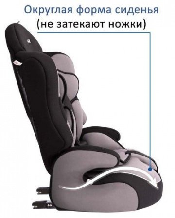 Детское автокресло Siger Прайм-Isofix серый