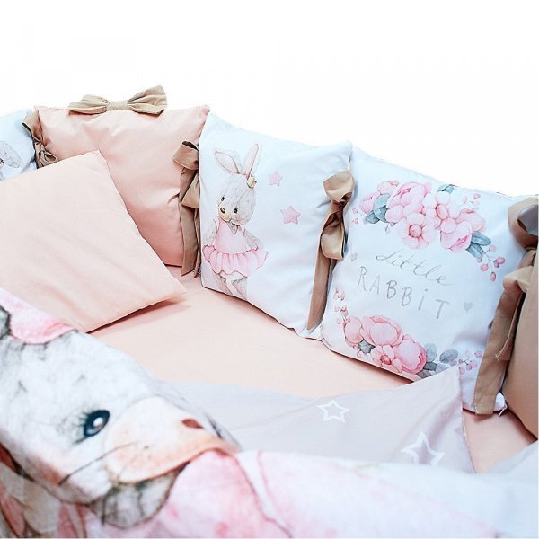 Комплект в кроватку 6 предметов ЗАЙКА