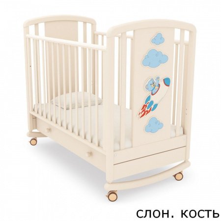 Кровать детская Angela Bella Жаклин Мишка на ракете