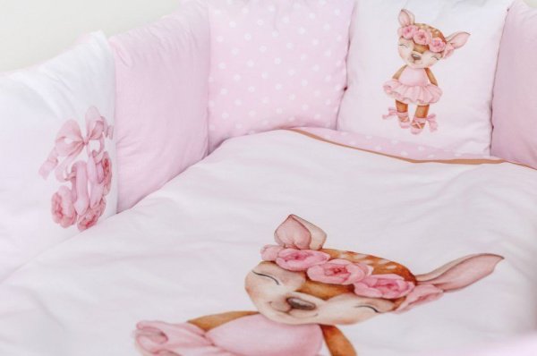 Комплект для круглой (овальной) и прямоугольной кроватки Lappetti 6 предм. "Балерина"