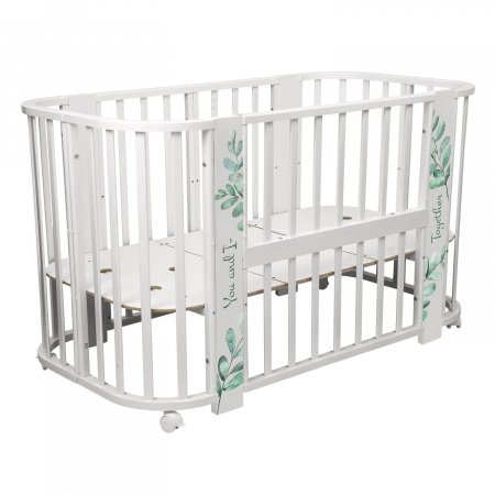 Детская кровать Indigo &quot;Green Line&quot; 5 в 1 с поперечным маятником