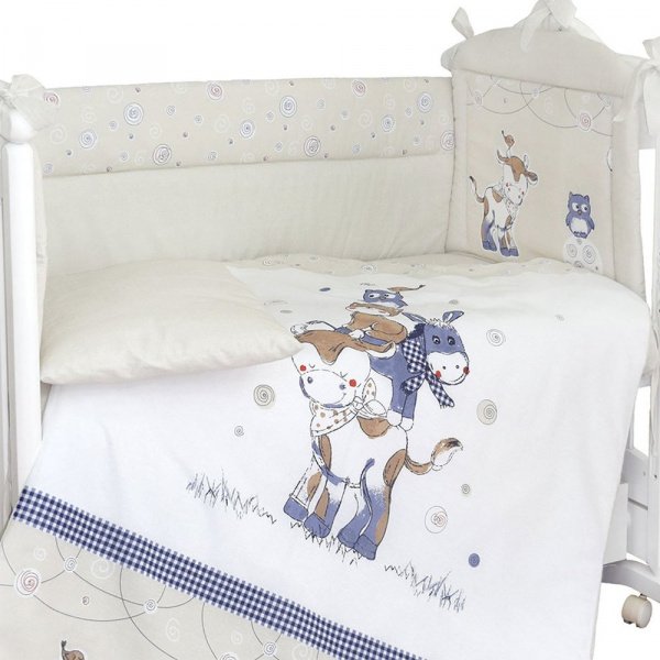 Комплект в кроватку 6 предметов БУРЁНУШКА