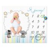 Пеленка-календарь для фотосессии ЗАБАВА 100х120
