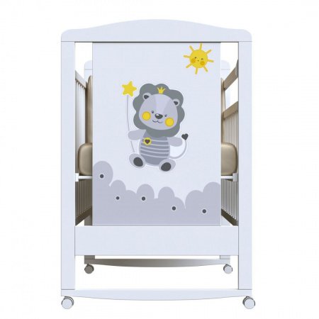 Детская кроватка HAPPY LION (колесо-качалка)