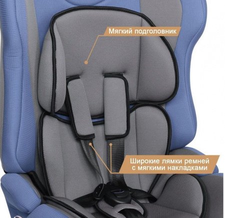 Детское автокресло Zlatek Galleon Lux Blue