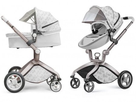 Детская коляска Hot Mom Flower Leather 2 в 1