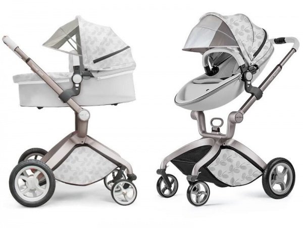 Детская коляска Hot Mom Flower Leather 2 в 1