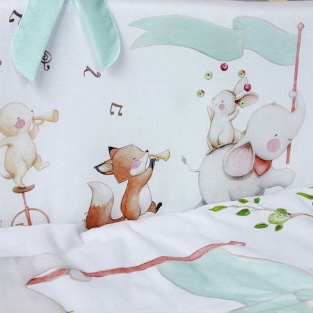 Комплект в кроватку 4 предмета ЦИРК