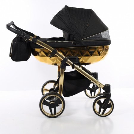 Детская коляска для двойни JUNAMA DIAMOND MIRROR DUO 2 в 1