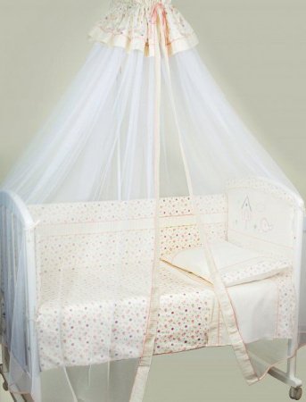 Комплект Lappetti в кроватку 6 предм. "Домик для птички"