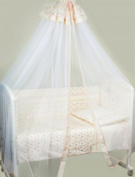 Комплект Lappetti в кроватку 6 предм. "Домик для птички"