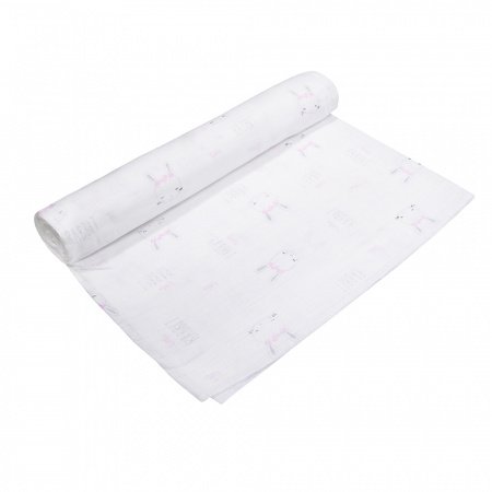 Пеленка 90х130, набивной 4-х слойный муслин