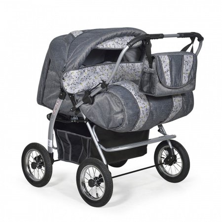 Детская коляска-трансформер для двойни Indigo Santa Cruz PC