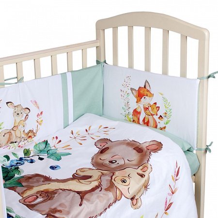 Комплект в кроватку 6 предметов  ДЕТСКАЯ ИСТОРИЯ