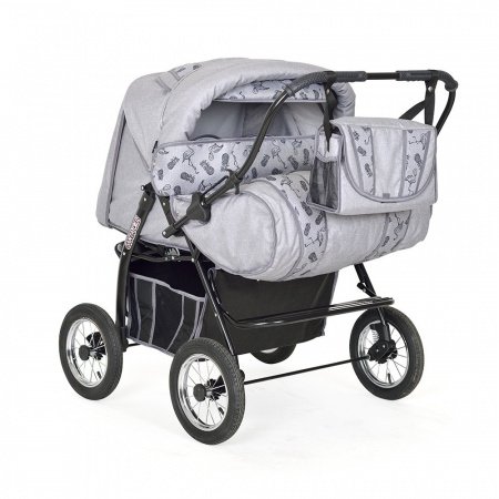 Детская коляска-трансформер для двойни Indigo Santa Cruz PC