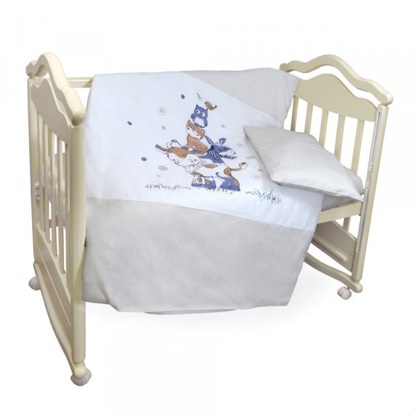Комплект в кроватку 6 предметов БУРЁНУШКА