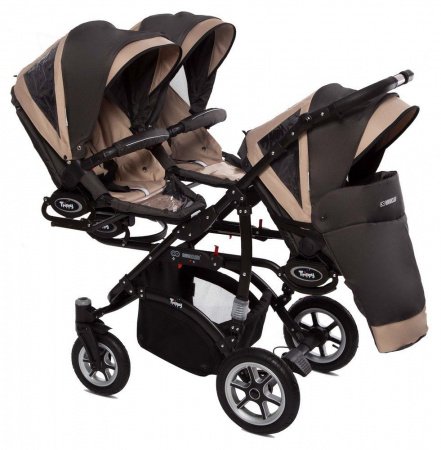 Детская Коляска для тройни BabyActive Trippy 2 в 1