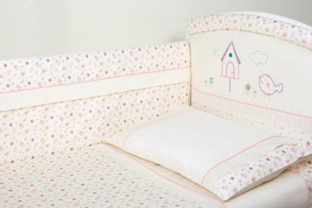 Комплект Lappetti в кроватку 3 предмета "Домик для птички"