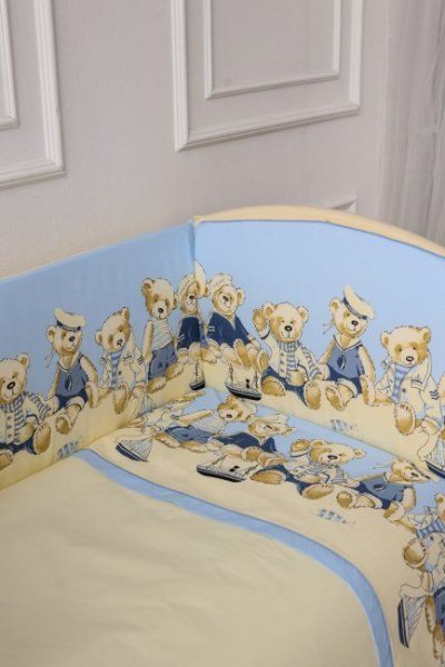 Комплект Lappetti в кроватку 6 предм. "Морячки"